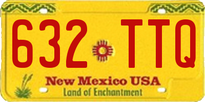 NM license plate 632TTQ