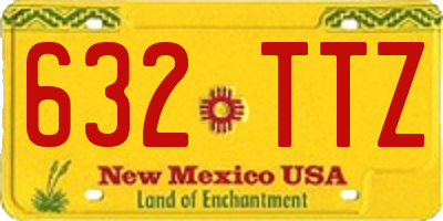 NM license plate 632TTZ
