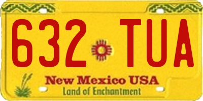 NM license plate 632TUA