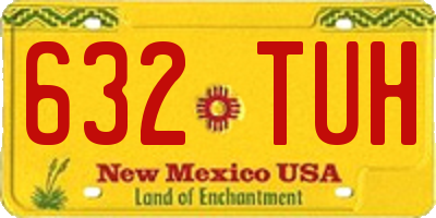 NM license plate 632TUH