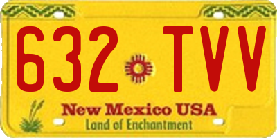NM license plate 632TVV