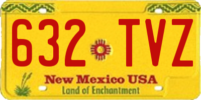 NM license plate 632TVZ