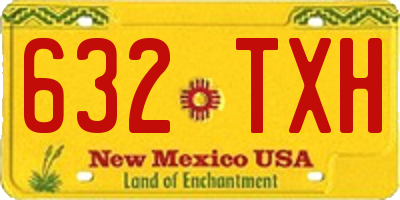 NM license plate 632TXH