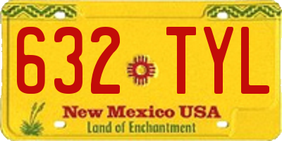 NM license plate 632TYL