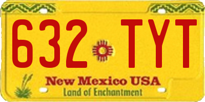 NM license plate 632TYT