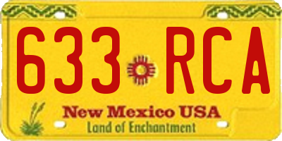 NM license plate 633RCA