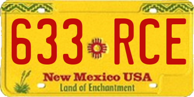 NM license plate 633RCE