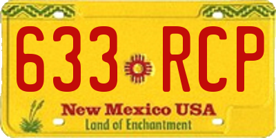 NM license plate 633RCP