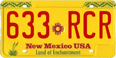 NM license plate 633RCR