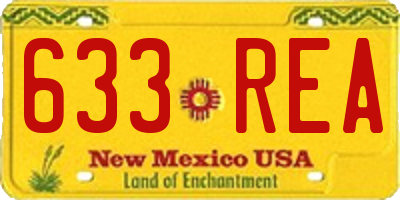 NM license plate 633REA