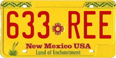 NM license plate 633REE
