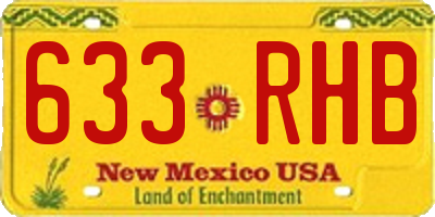 NM license plate 633RHB