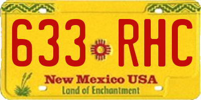 NM license plate 633RHC