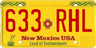 NM license plate 633RHL