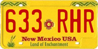 NM license plate 633RHR
