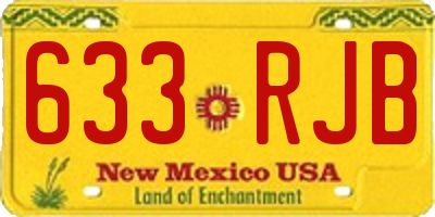 NM license plate 633RJB