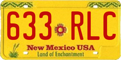 NM license plate 633RLC