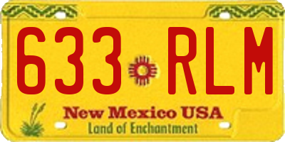 NM license plate 633RLM