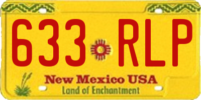 NM license plate 633RLP