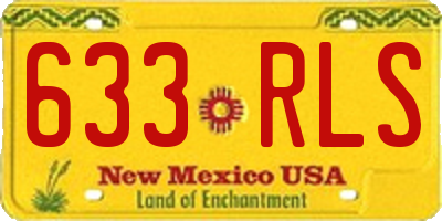 NM license plate 633RLS