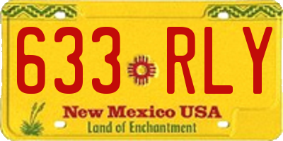 NM license plate 633RLY