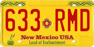 NM license plate 633RMD