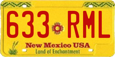 NM license plate 633RML