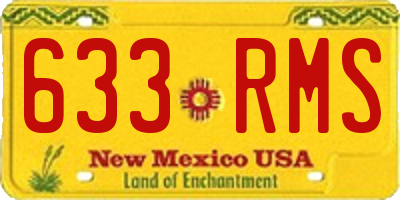 NM license plate 633RMS