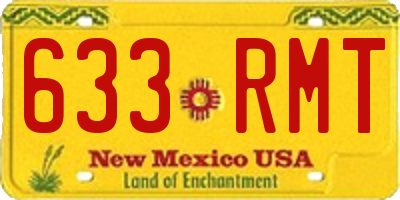NM license plate 633RMT