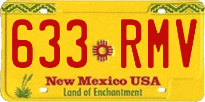 NM license plate 633RMV