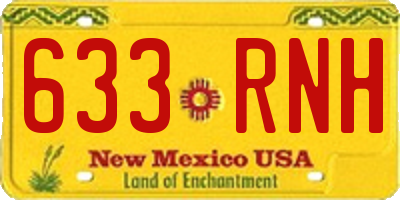 NM license plate 633RNH