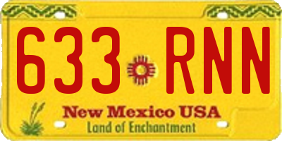 NM license plate 633RNN