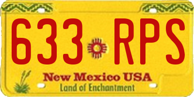 NM license plate 633RPS