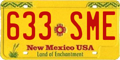 NM license plate 633SME