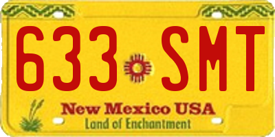 NM license plate 633SMT
