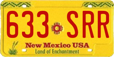 NM license plate 633SRR