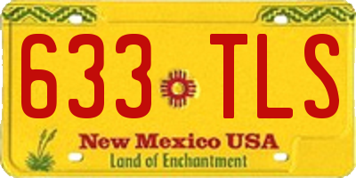 NM license plate 633TLS