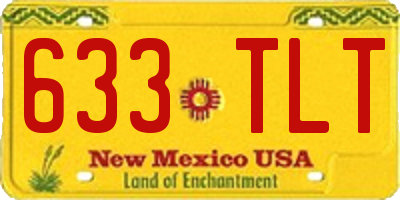 NM license plate 633TLT
