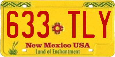 NM license plate 633TLY