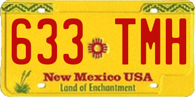 NM license plate 633TMH