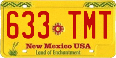 NM license plate 633TMT