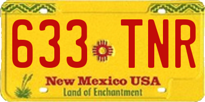 NM license plate 633TNR