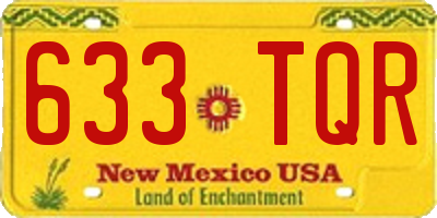 NM license plate 633TQR