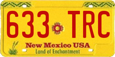 NM license plate 633TRC