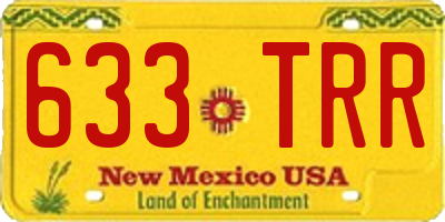 NM license plate 633TRR
