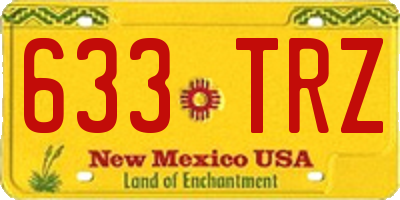NM license plate 633TRZ