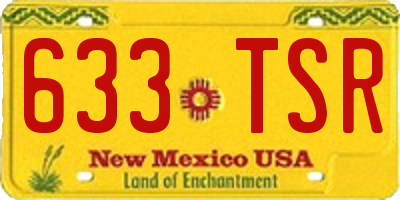 NM license plate 633TSR