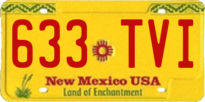 NM license plate 633TVI