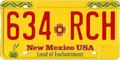 NM license plate 634RCH
