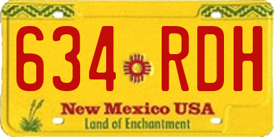 NM license plate 634RDH